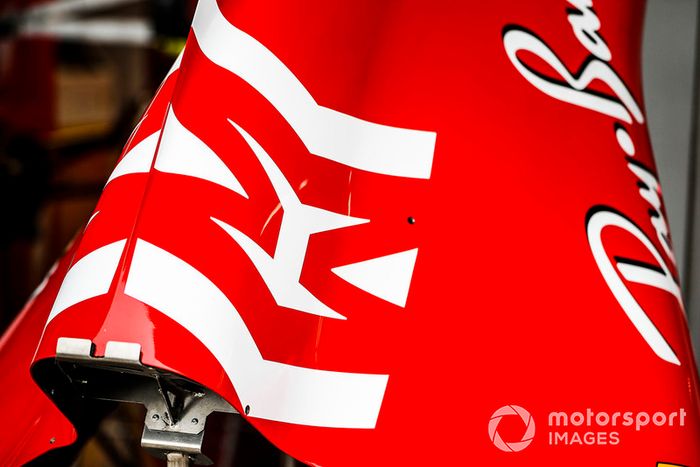 Marca de Philip Morris Mission Winnow en el Ferrari SF71H
