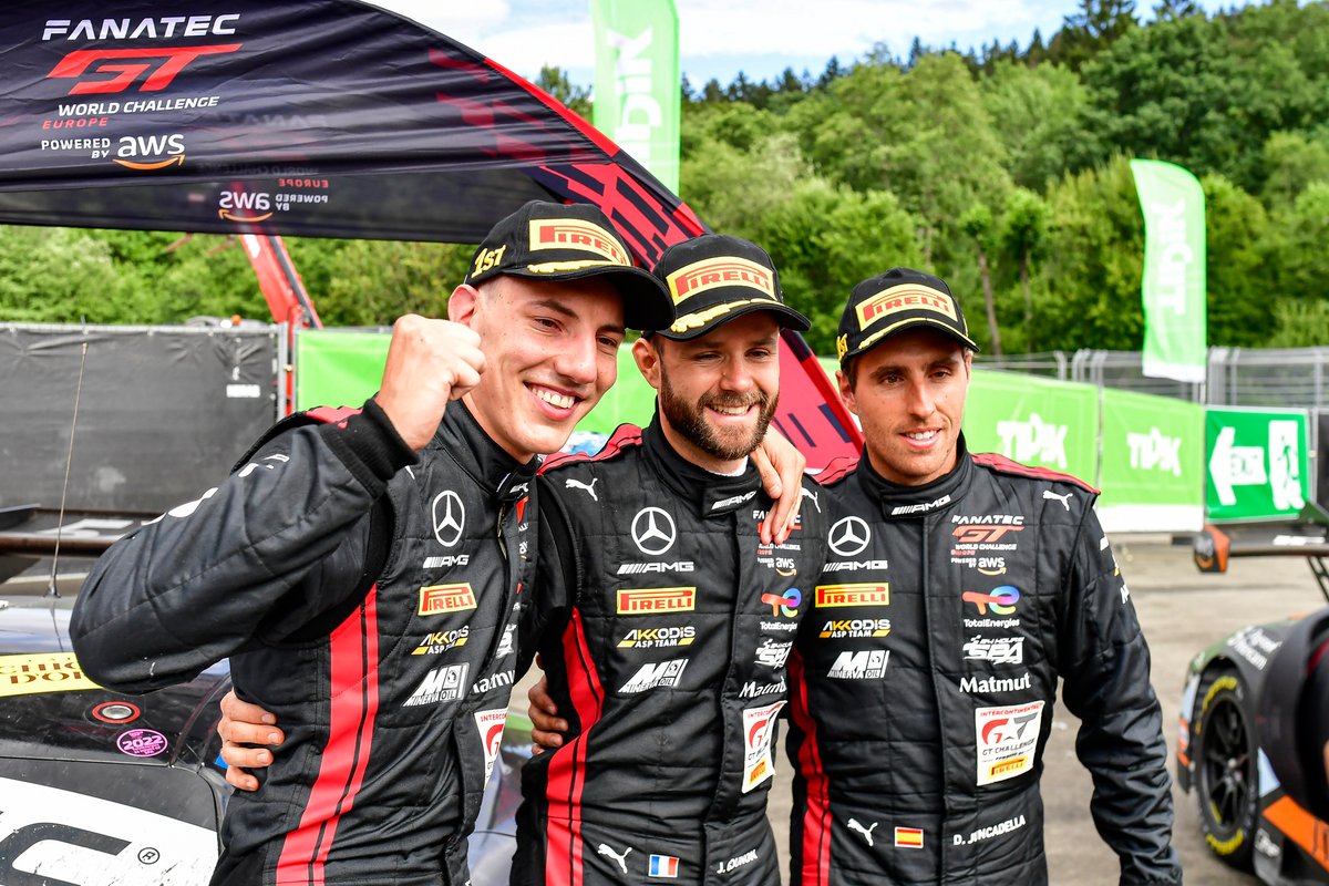 Gounon and Juncadella won the Spa 24 together with Marciello (left) this year