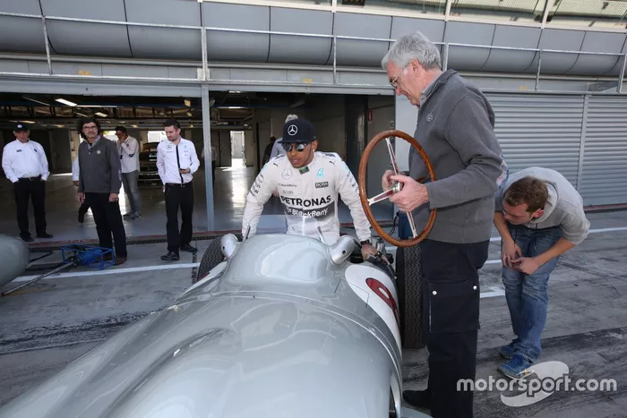 Lewis Hamilton et Sir Stirling Moss à Monza 