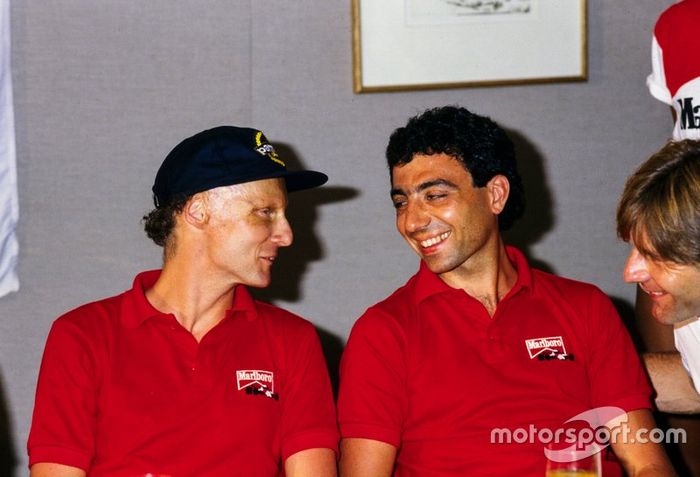 Niki Lauda y Michele Alboreto