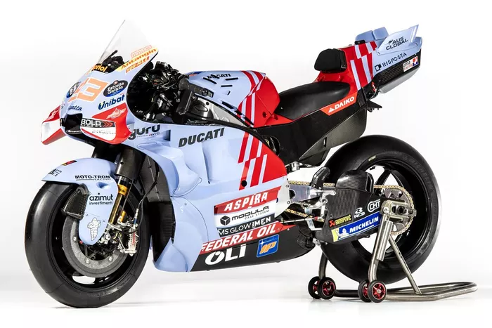 Marc Márquez, decoración de la moto Gresini Racing