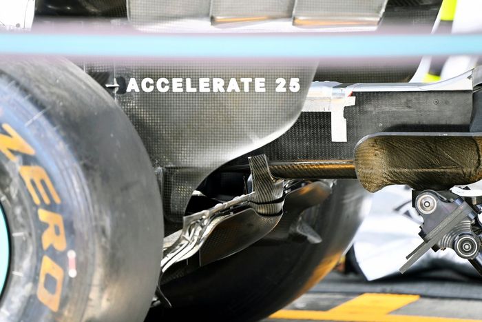 Detalle técnico del Mercedes W12