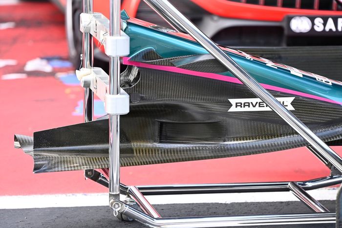 Detalle del Aston Martin AMR21