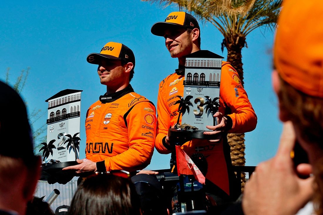 Patricio O'ward, Arrow McLaren, Christian Lundgaard, Arrow McLaren