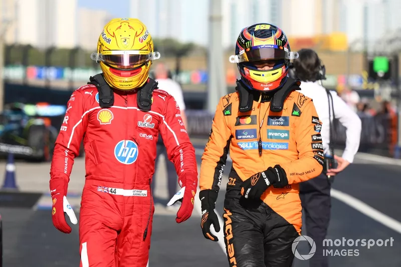 Lewis Hamilton, Ferrari, Oscar Piastri, McLaren