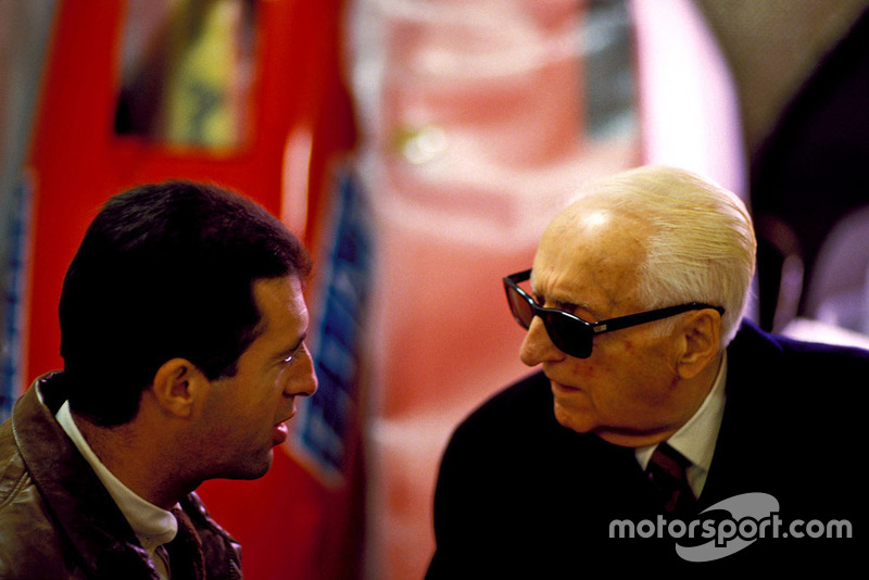 Enzo Ferrari con il figlio Piero