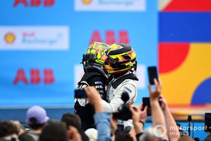 Podio: ganador  Edoardo Mortara, Venturi Racing, tercer lugar Stoffel Vandoorne, Mercedes-Benz EQ