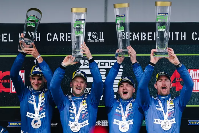 #80 Mercedes-AMG Team RAVENOL Mercedes-AMG GT3 Pro: Maro Engel, Luca Stolz, Fabian Schiller, Maxime Martin