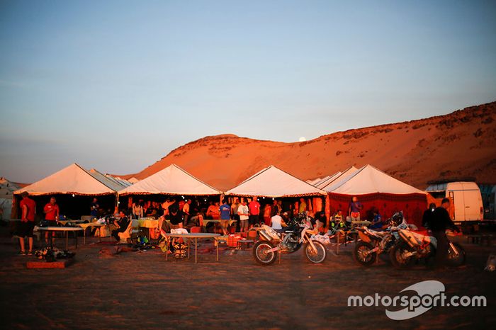 Aspectos del vivac esta mañana