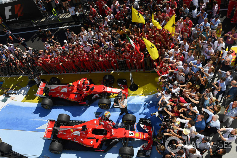 Переможець Себастьян Феттель, Кімі Райкконен, Ferrari