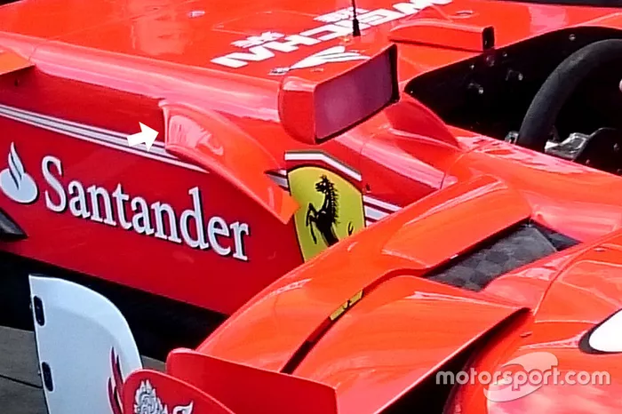 Ferrari SF70H cockpitvleugel