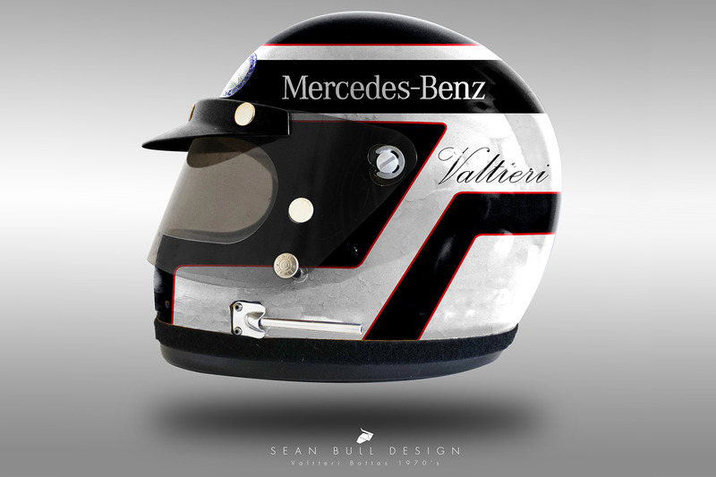 Casco concepto 1970 de Valtteri Bottas