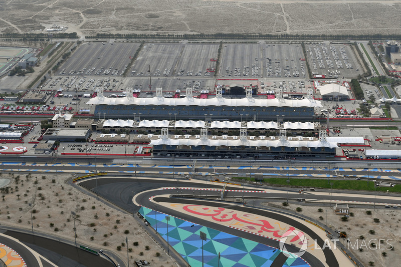 Aerial view of Bahrain International Circuit