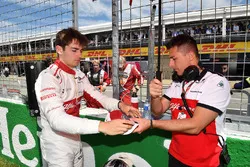 Charles Leclerc, Sauber, in griglia