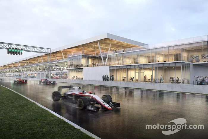 Imagen de las vistas a la salida del paddock