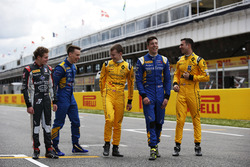 I piloti DAMS Santino Ferrucci, DAMS, Jake Hughes, DAMS, Kevin Joerg, DAMS, e Alex Lynn, DAMS e Nich