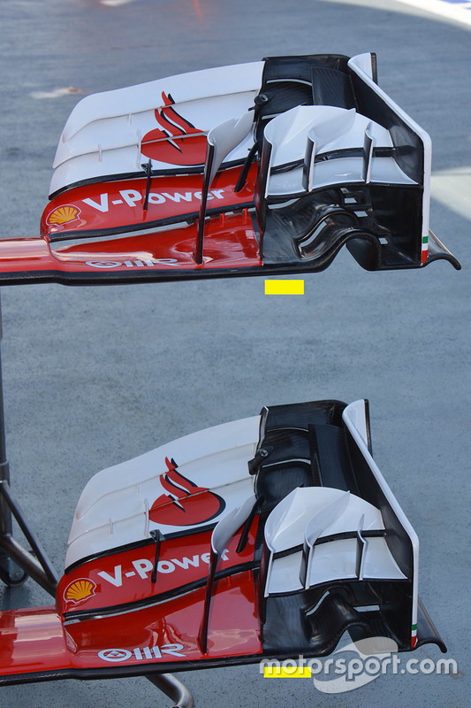 Ferrari SF16-H: Frontflügel
