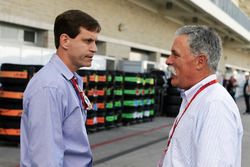 Tavo Hellmund, Former COTA Promotor mit Chase Carey, Formula One Group Vorstand