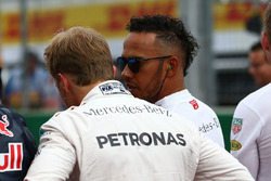 Nico Rosberg, Mercedes AMG Petronas F1 W07 y Lewis Hamilton, Mercedes AMG F1 W07