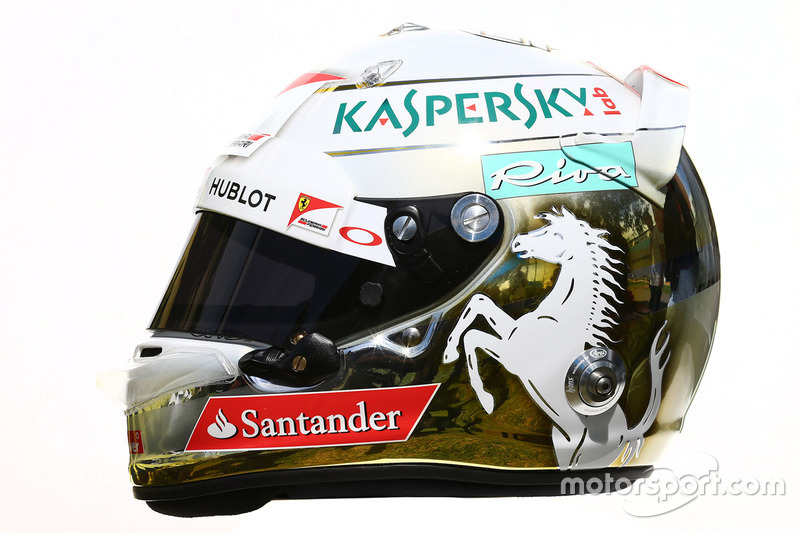 Il casco di Sebastian Vettel, Ferrari