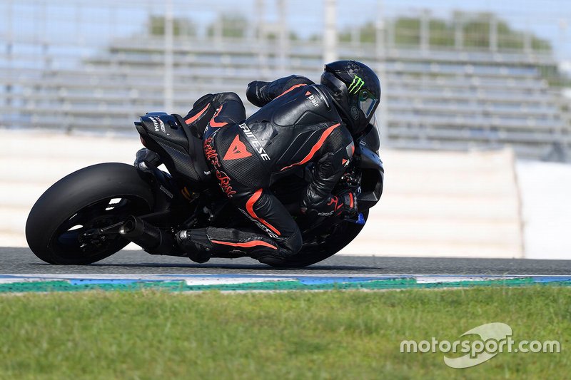 Lewis Hamilton is testing the Yamaha Superbike
