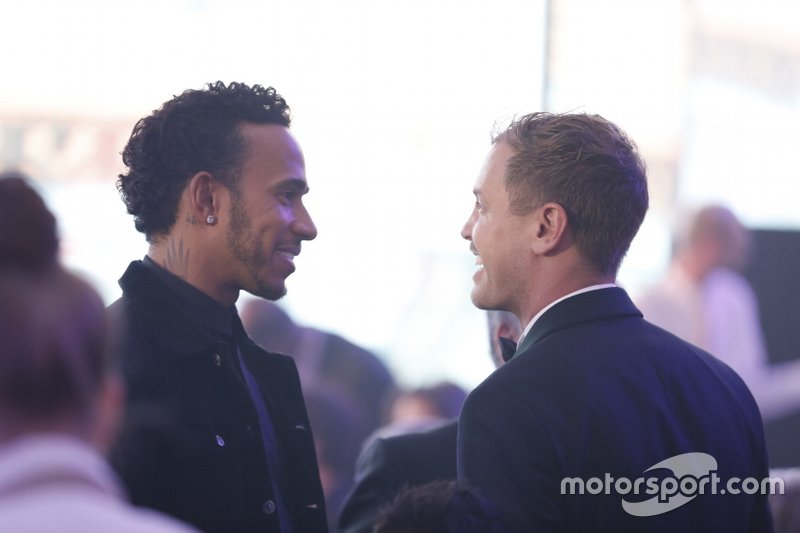 Sebastian Vettel, Ferrari et Lewis Hamilton, Mercedes-AMG F1