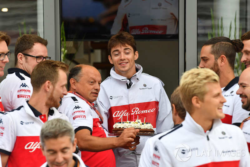 Sauber birthday celebrations for Marcus Ericsson, Sauber