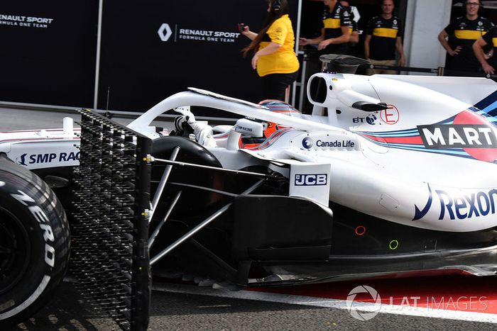 Robert Kubica, Williams FW41, con sensores aerodinámicos
