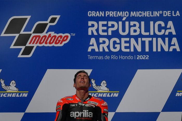 Podio: el ganador Aleix Espargaró, Aprilia Racing