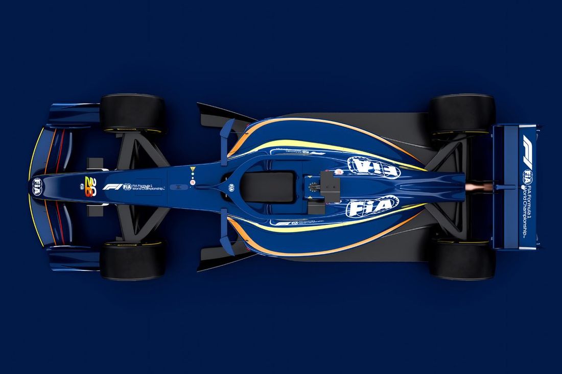 Renders del coche de F1 2026 de la FIA