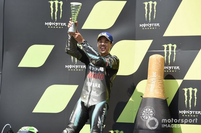 Podio: segundo lugar Franco Morbidelli, Petronas Yamaha SRT