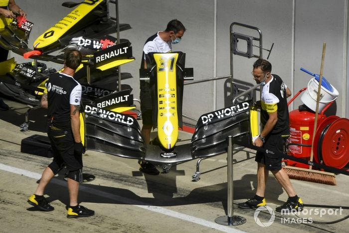 El morro del coche de Esteban Ocon, Renault F1 Team R.S.20