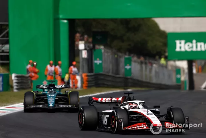 Kevin Magnussen, Haas VF-23, Lance Stroll, Aston Martin AMR23