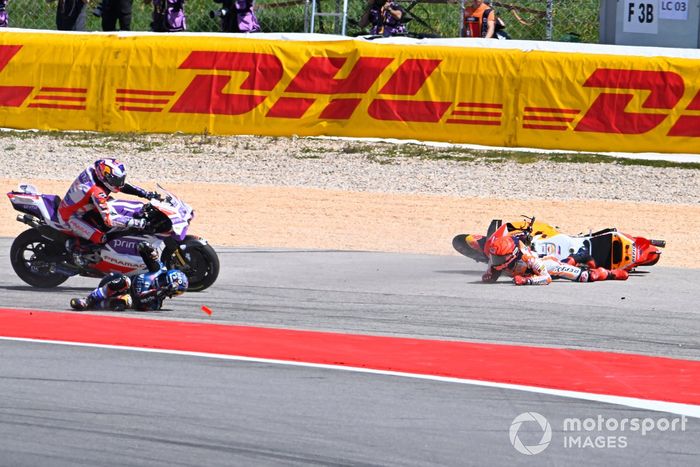 Accidente de Marc Márquez, Repsol Honda Team, Miguel Oliveira, RNF MotoGP Racing