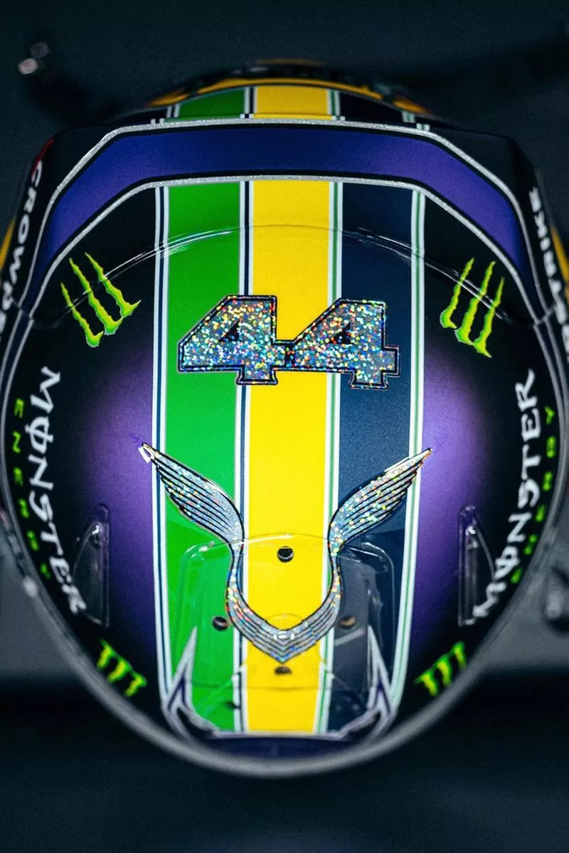 Le casque de Lewis Hamilton, Mercedes