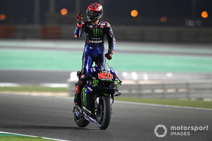 Il vincitore del Gran Premio di Doha, Fabio Quartararo, Yamaha Factory Racing