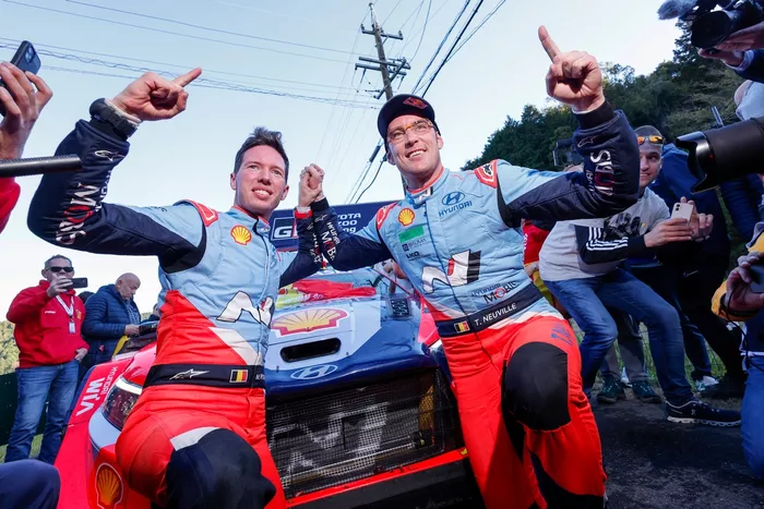 World Champion Thierry Neuville, Martijn Wydaeghe, Hyundai World Rally Team Hyundai i20 N Rally1