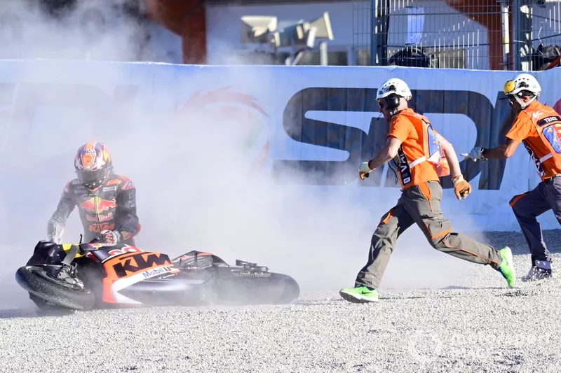 Jack Miller, incidente Red Bull KTM Factory Racing
