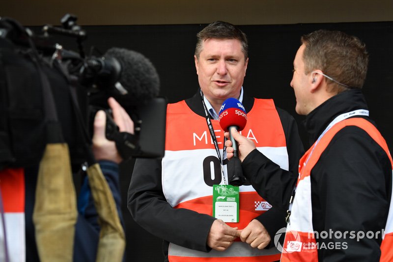 David Croft, Sky TV Commentator and Craig Slater, Sky TV Reporter