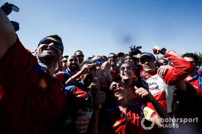Pascal Wehrlein, Mahindra Racing, celebra