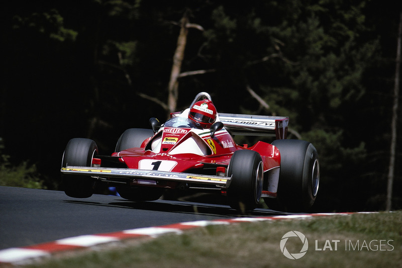 Niki Lauda, Ferrari 312T2, na Pflanzgarten