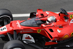 Sebastian Vettel, Ferrari SF70H, cockpit shield