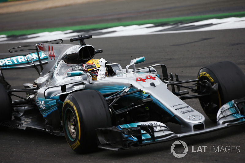 Race winner Lewis Hamilton, Mercedes AMG F1 W08