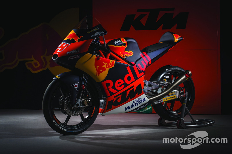 De KTM RC 250 van Red Bull KTM Ajo Team