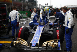 Marcus Ericsson, Sauber, on the grid