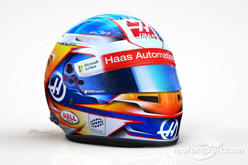 Kask, Romain Grosjean, Haas F1 Team