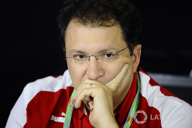 Nicholas Tombazis, Ferrari Chief Designer in the Press Conference