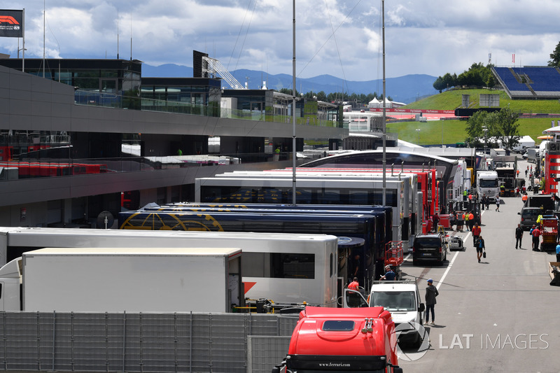 Il paddock del Red Bull Ring