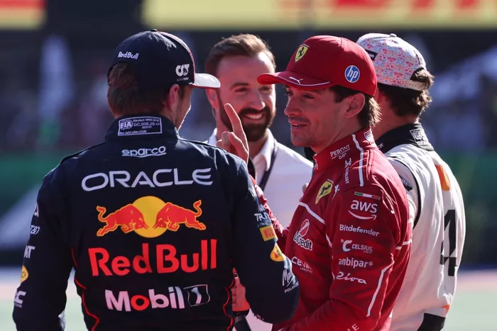 Charles Leclerc, Ferrari, Max Verstappen, Red Bull Racing