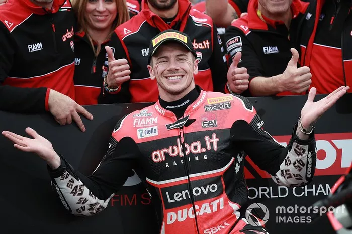 Second place Scott Redding, Aruba.it Racing Ducati